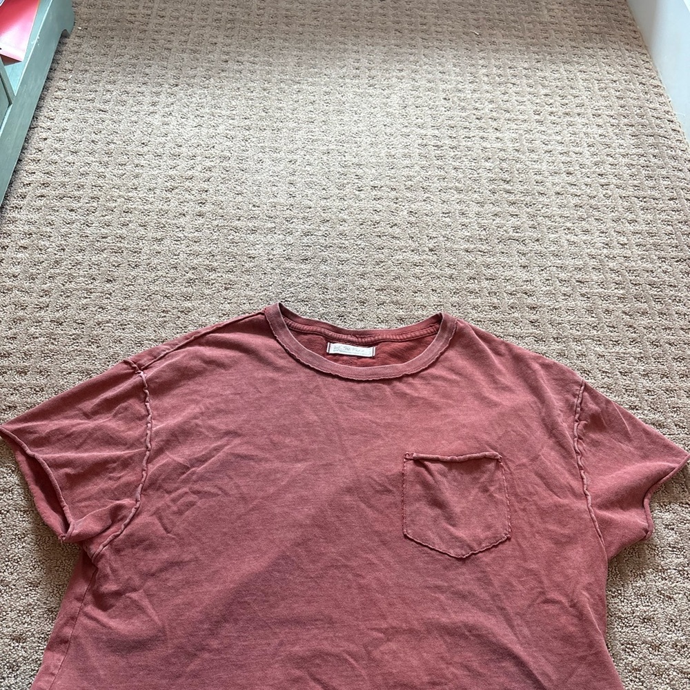 Rust Red Pocket T-Shirt